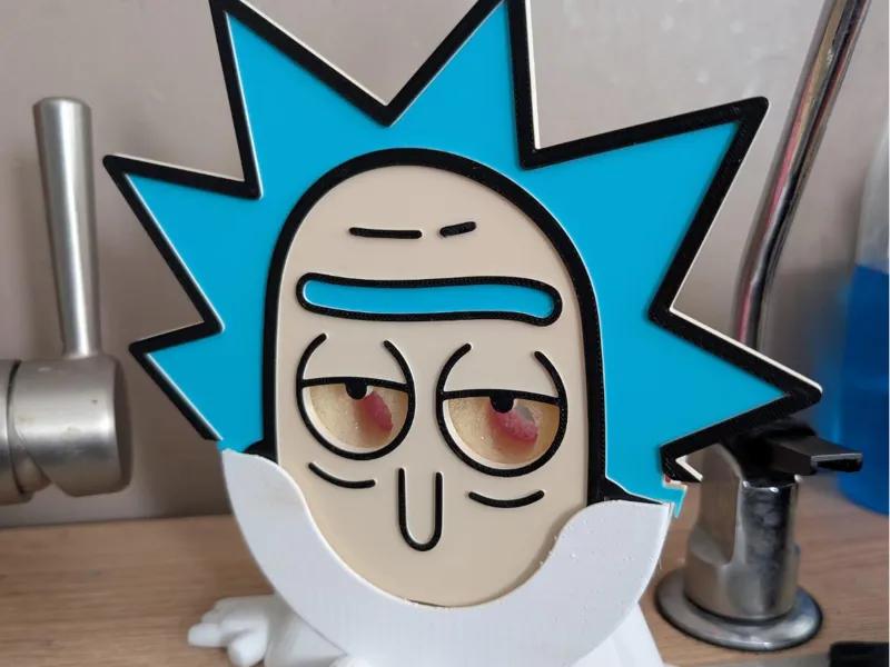 Rick Sanchez Scrub daddy/ mommy mask