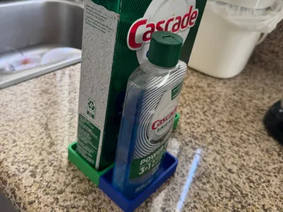 Dishwasher Powder & Rinse Aid Organizer/Holder