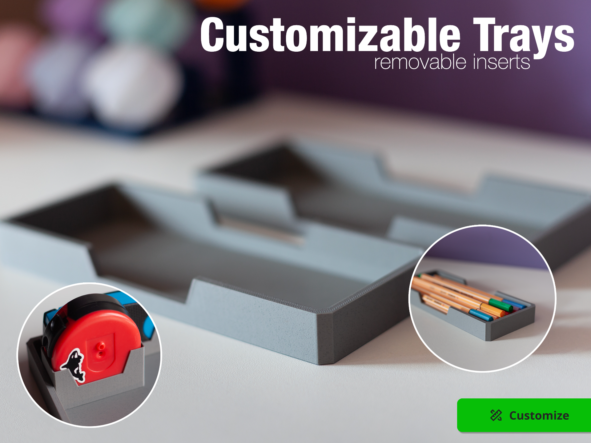 Parametric Tray / Drawer / Storage / Organizer