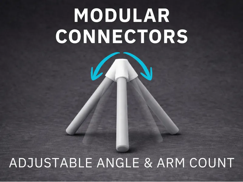 Customizable N-Way Connector – Pyramid Apex