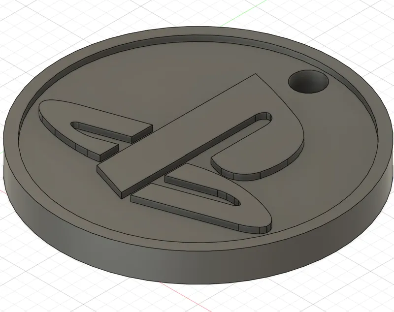 Playstation logo keychain