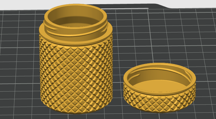 Miniatura 4 do modelo 3D Knurled Container Set - 6 Sizes