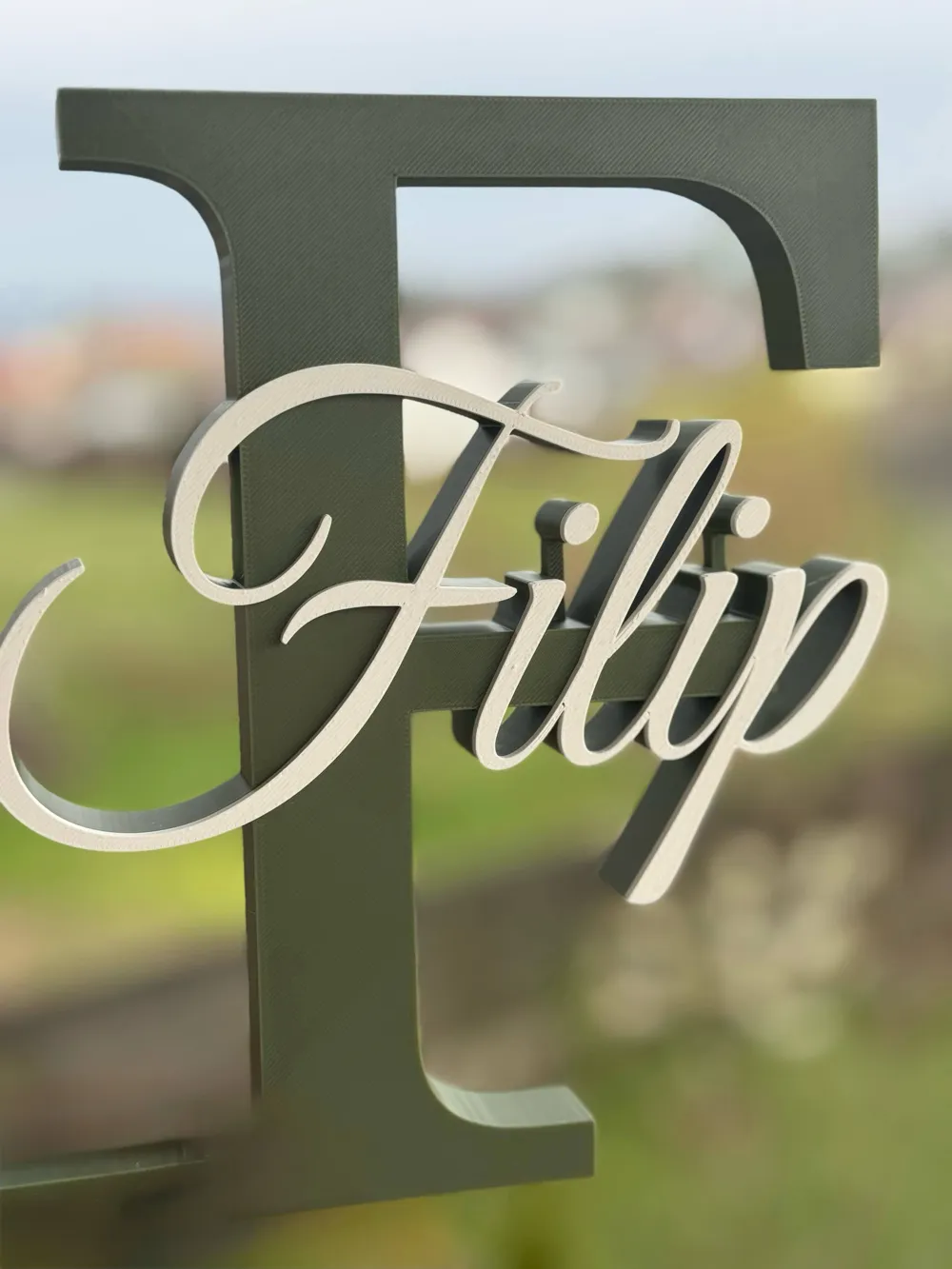 Filip Word Image Filip decorative name - Free 3D Print Model - MakerWorld