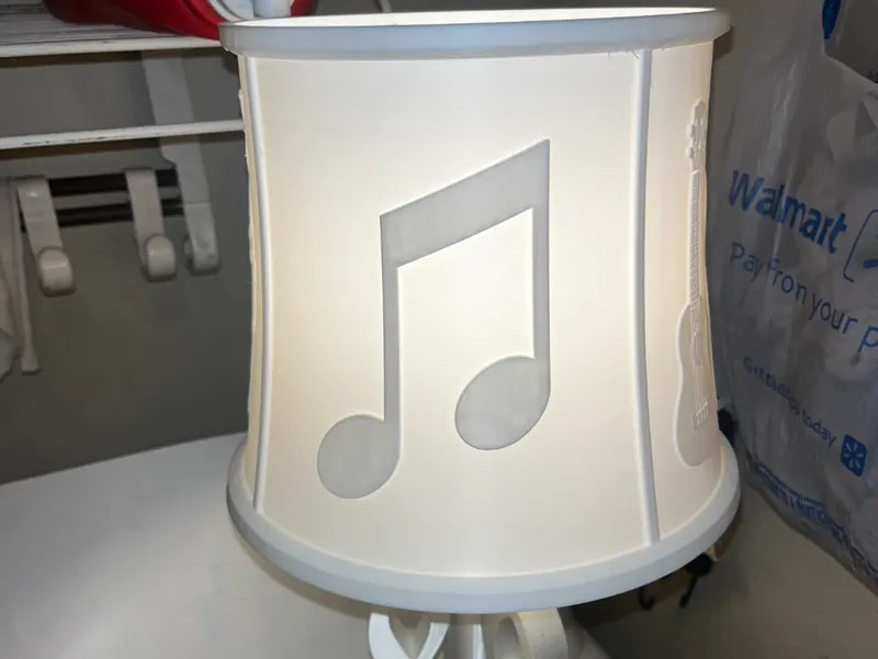 Old Rugged Cross Music Lamp Shade