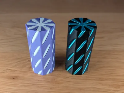 Spiral Fidget Octagon Column
