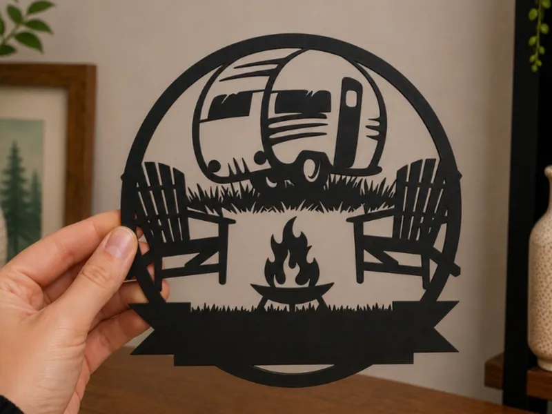 Camping Scene Wall Art
