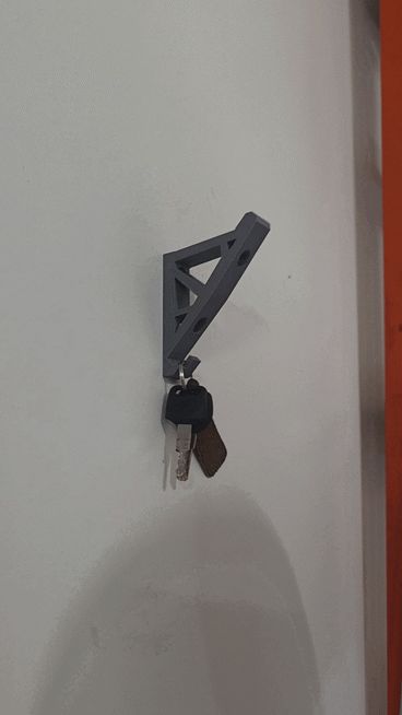 Motorcycle helmet hook   32 minute print.  