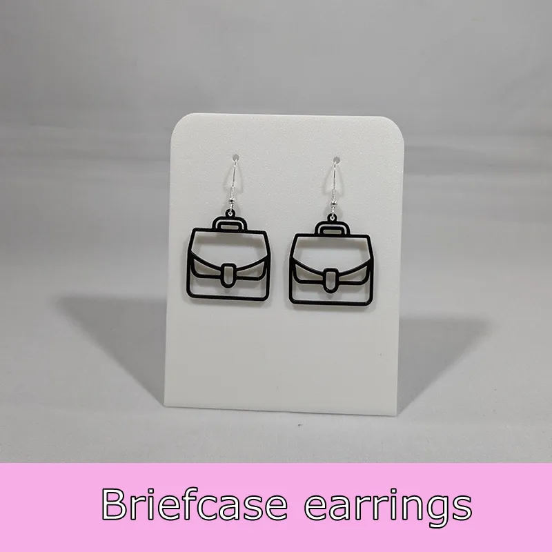 Briefcase earrings view 2