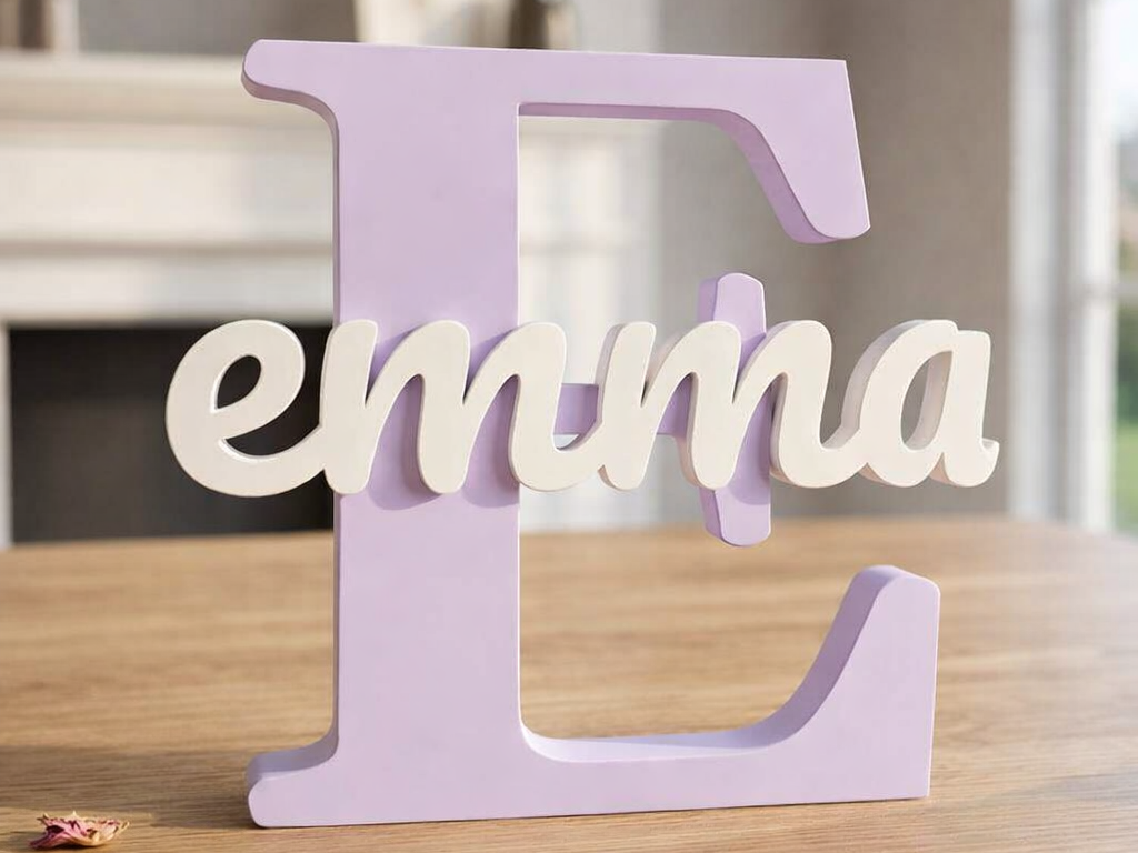 Inicial E con nombre de Emma