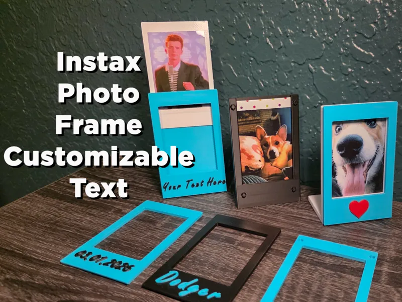 Instax Mini Photo Frame with Customizable Text