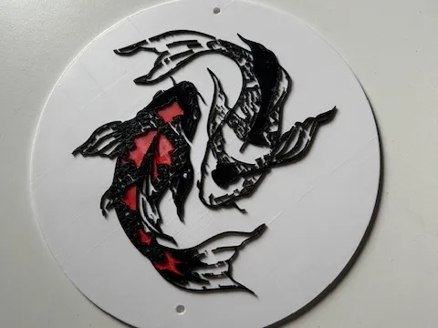 Koi wall art