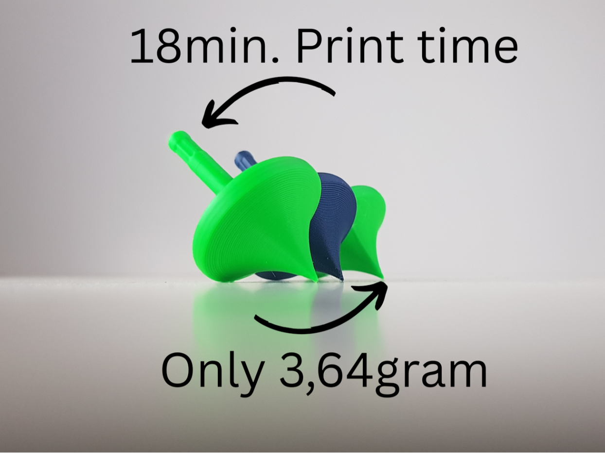 Rapid Spinner mini/18min. Print time/Only 3,64gram
