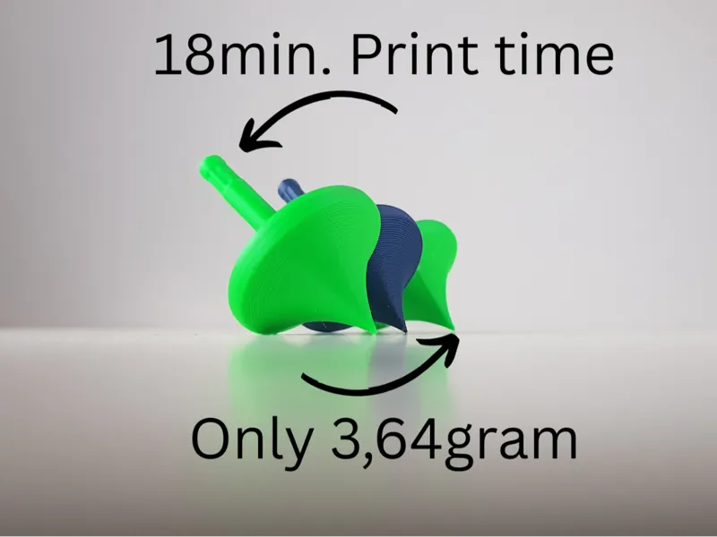Rapid Spinner mini/18min. Print time/Only 3,64gram