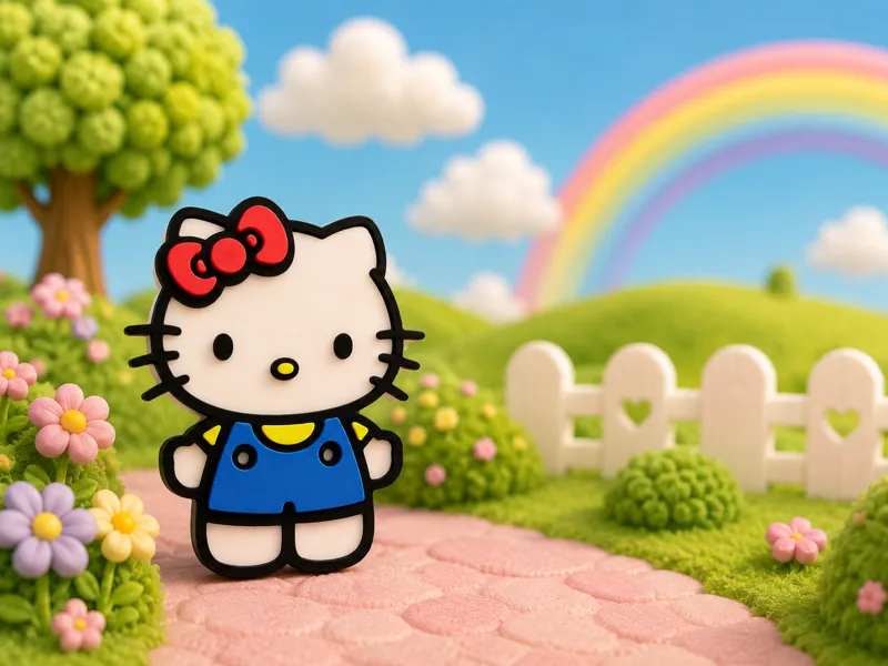 Hello Kitty–style fob holder