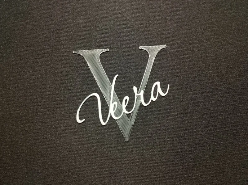 Door Name, Door Sign "Veera" – 2-Color, 6mm Thick