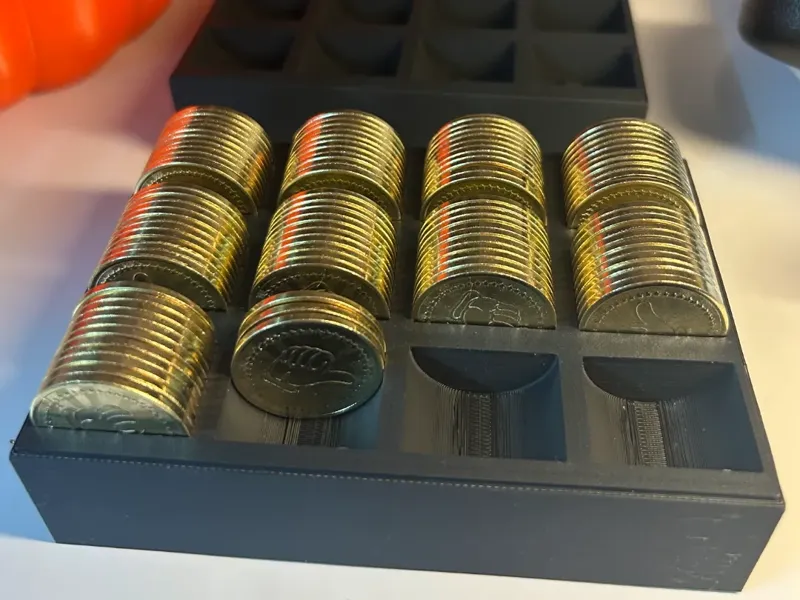 25mm硬币游戏币收纳盒