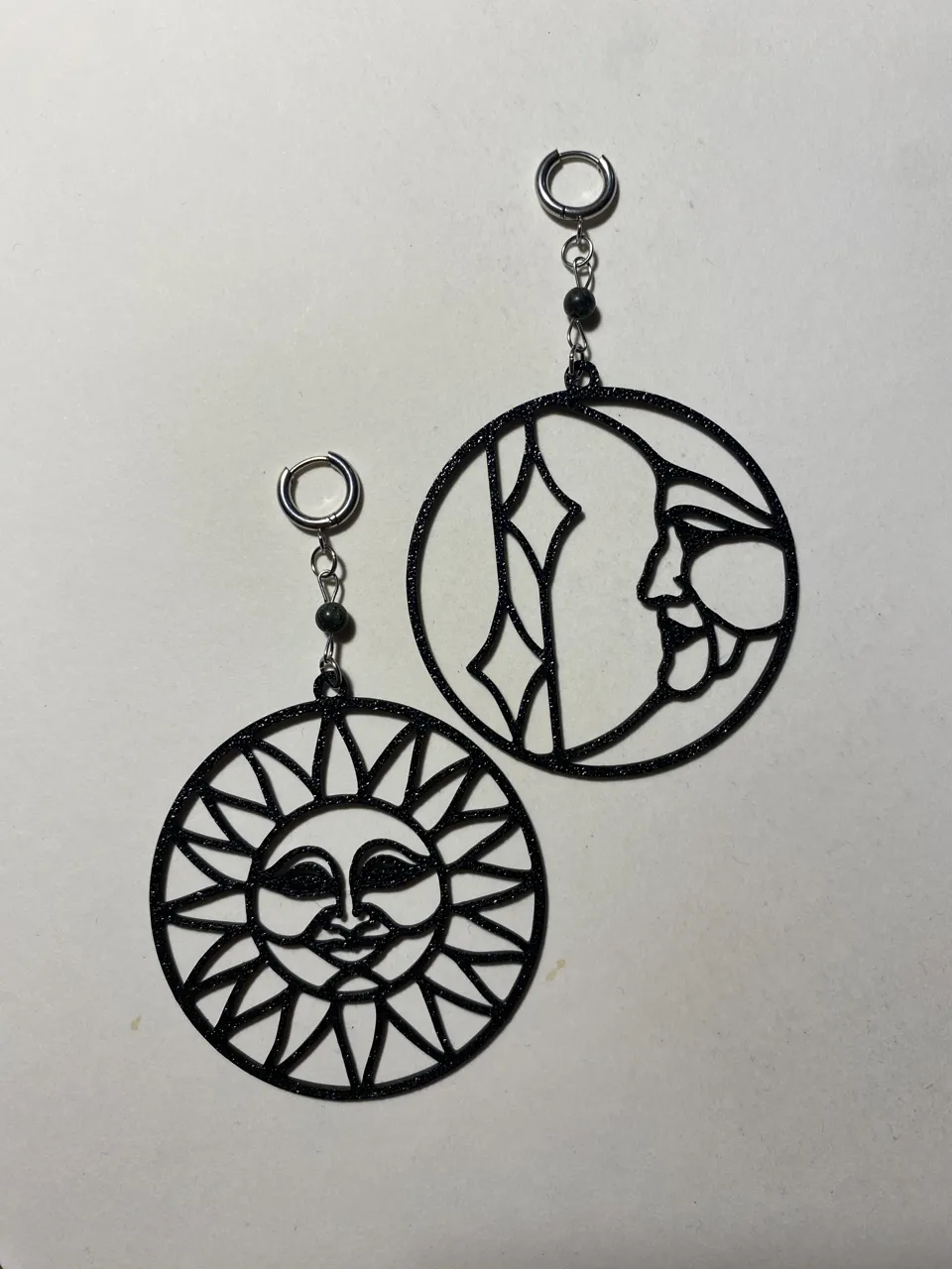 Sun and Moon Celestial Earrings view 2
