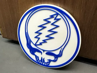 Grateful Dead Stealie Outline Sign - NO AMS needed