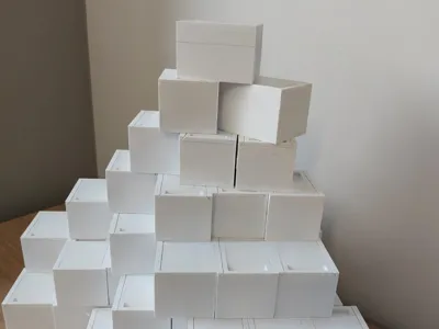 Domino set with box and cover