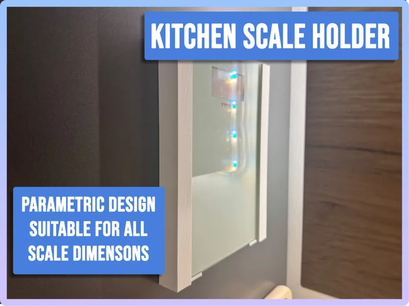 Kitchen Scale Holder - Küchenwaagenhalterung 