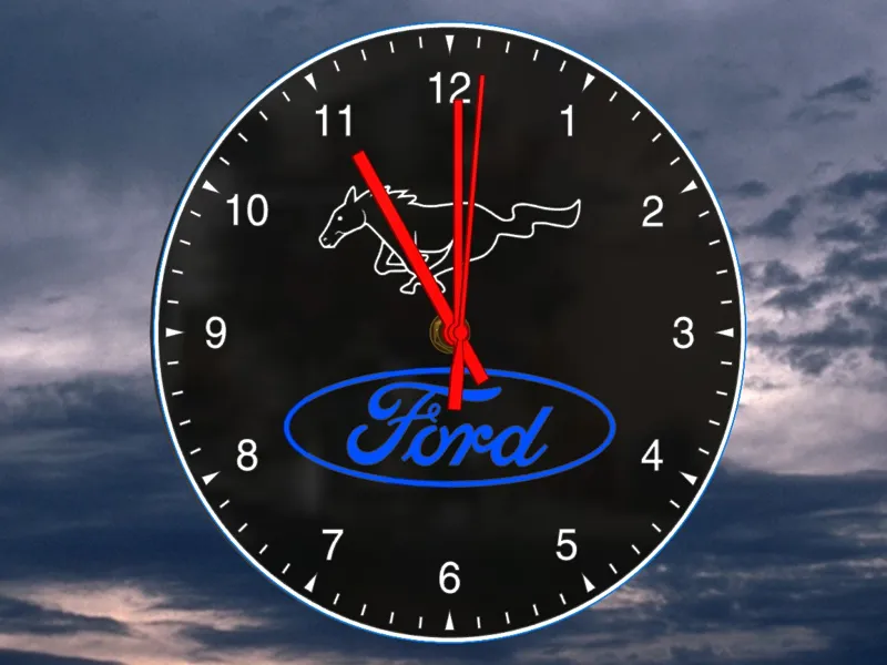 Ford Mustang Ziffernblatt für Wanduhr