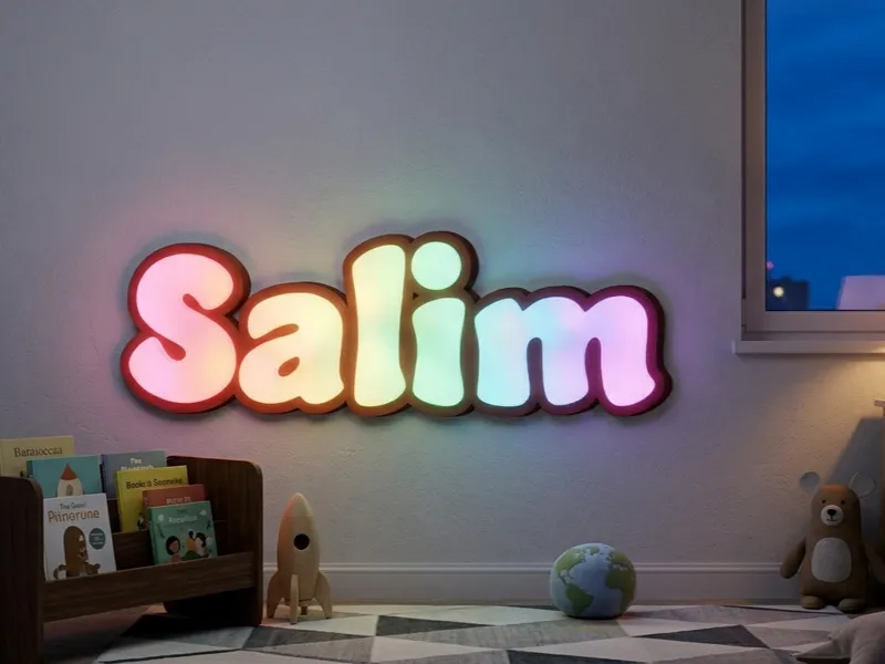 Namenlampe Salim | LED Lampe fürs Kinderzimmer