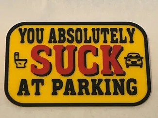 You Suck At Parking Card - Credit Card Sized