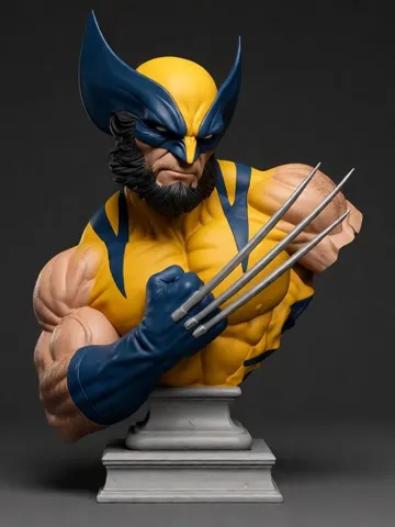 Figura decorativa: Wolverine Bust Fan Art — vista de referencia 2