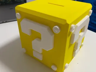 Super Mario Question Mark Box Piggy Bank Coin Box