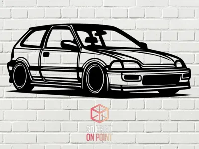 HONDA CIVIC EG5 1992-1995 - 2D WALL ART