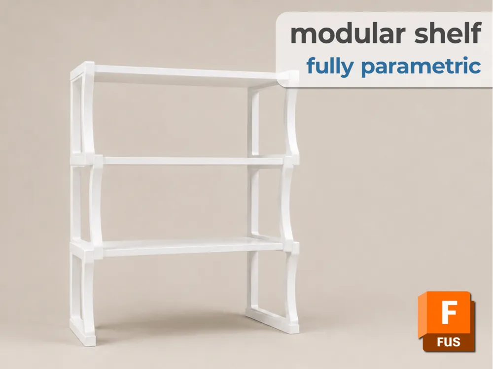 Soporte: Modulares parametrisches Aufsatzregal (Serie). Referencia del modelo original.
