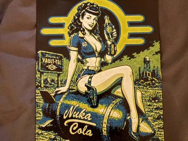 Blue Vault-Tec pinup