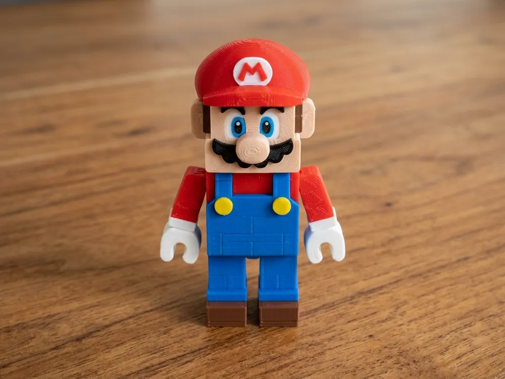 Figura decorativa: Mario Brick Figure. Referencia del modelo original.