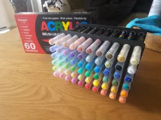 Stand for 60 acrylic pens