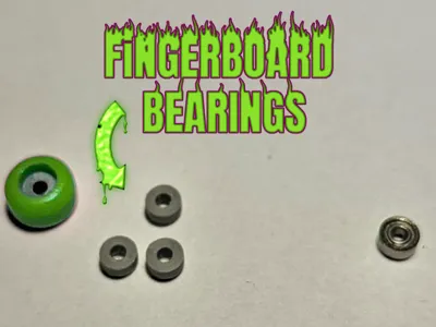 Fingerboard wheels bearings/bushings 681X
