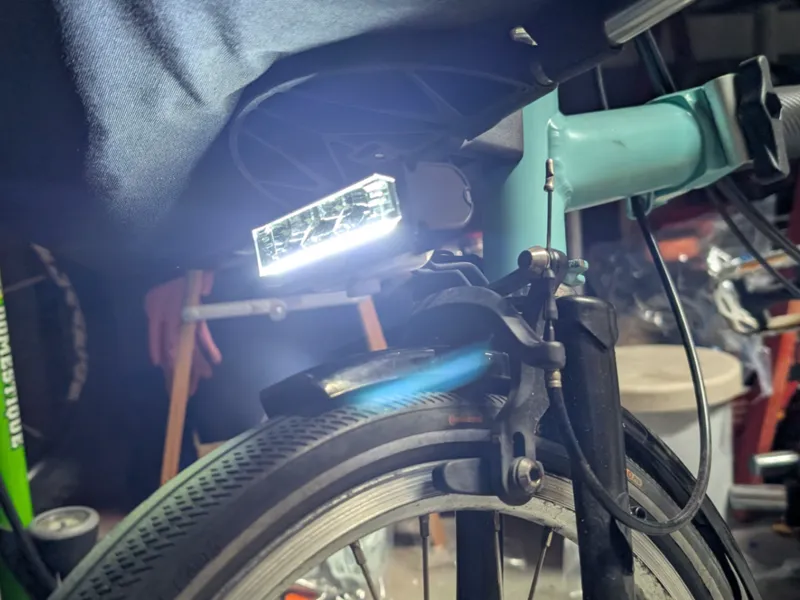 Brompton headlight adapter (Offbondage or similar)