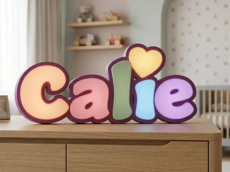 Namenlampe Calie | LED Lampe fürs Kinderzimmer