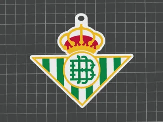 LLAVERO ESCUDO REAL BETIS