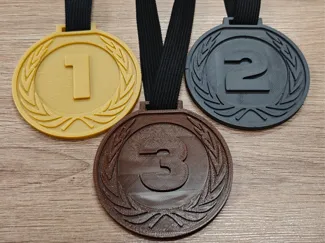 Sports medal for 1st, 2nd and 3rd place
