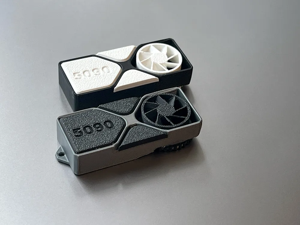 Mini Gpu Keychain Nvidia 5090 Fidget Keychain. Spinning Fan! - Free 3D Print Model ...