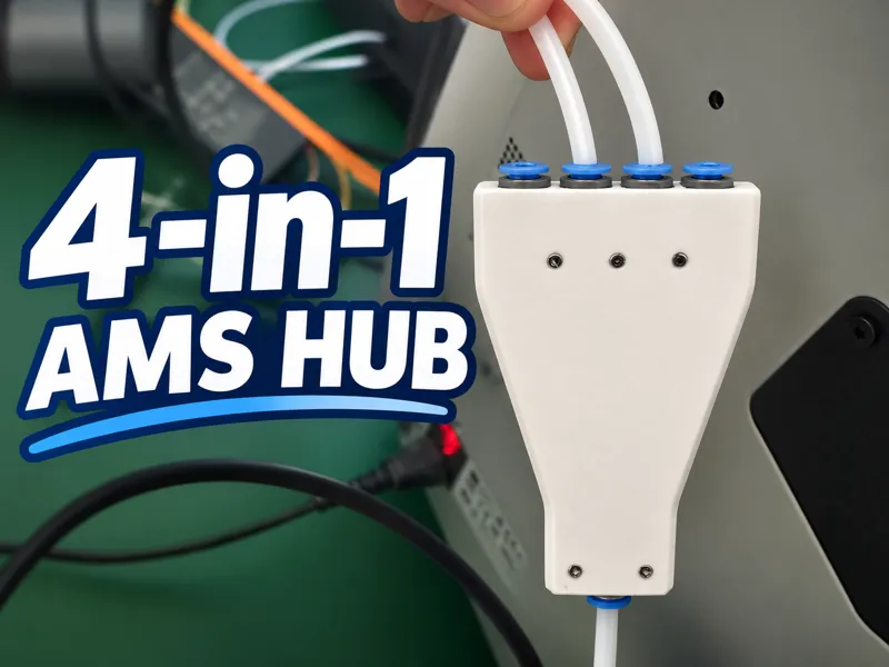 4-in-1 AMS HUB -4 mm push-fit pneumatic connectors