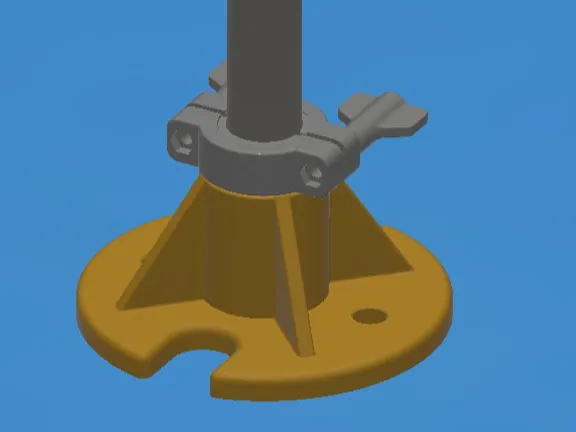 BigFoot Fußplatte für Zeltstangen Ø22mm