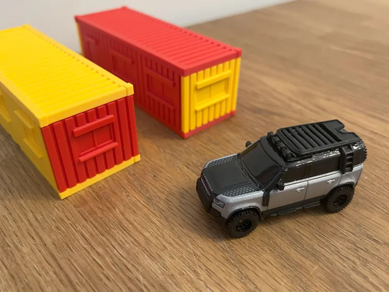 door / window backside container 1/64 car diorama
