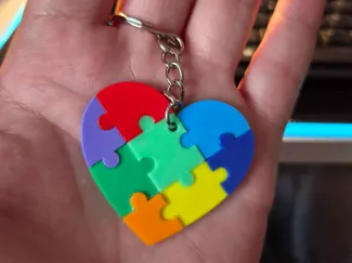 Porte clef Gift Tiktok Familly (Cœur puzzle)