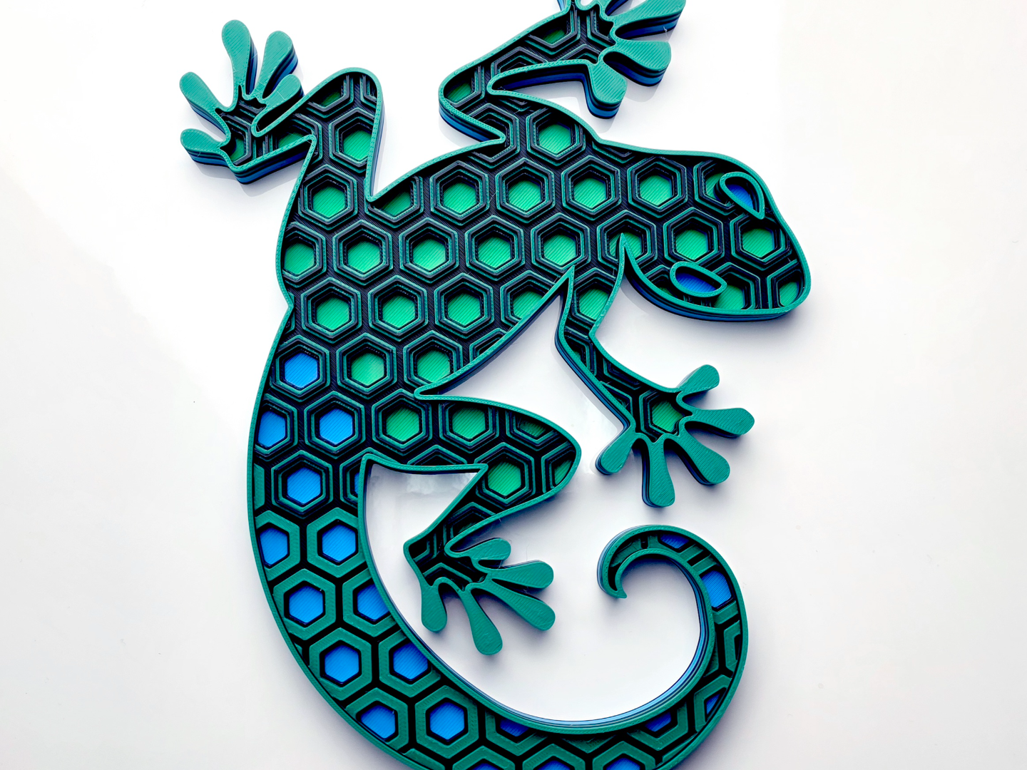 Gecko 4-color Dimensional Mosaic