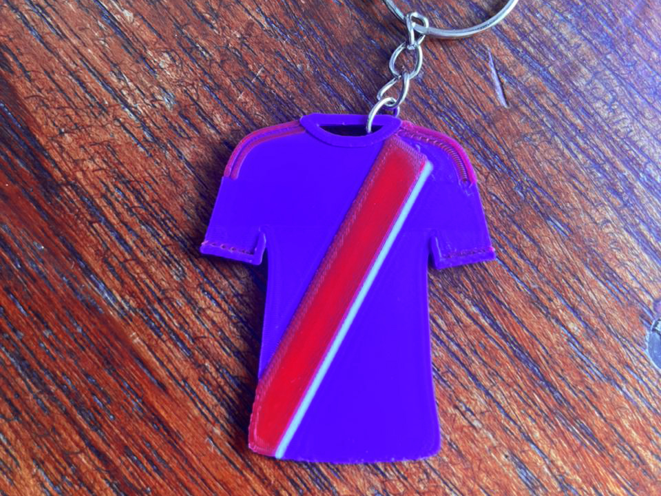 Llavero camiseta River 2026 - alternativa