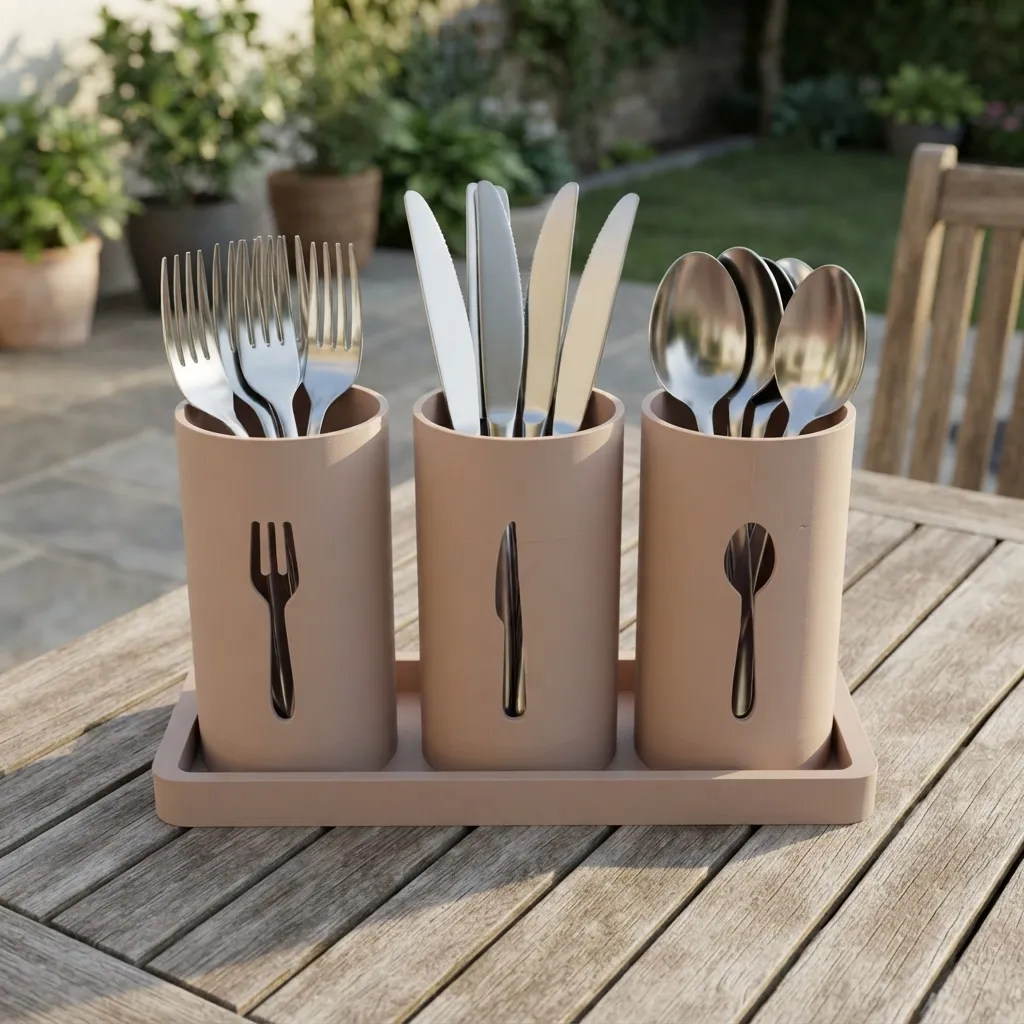 Modern Tabletop Cutlery Holder view 2