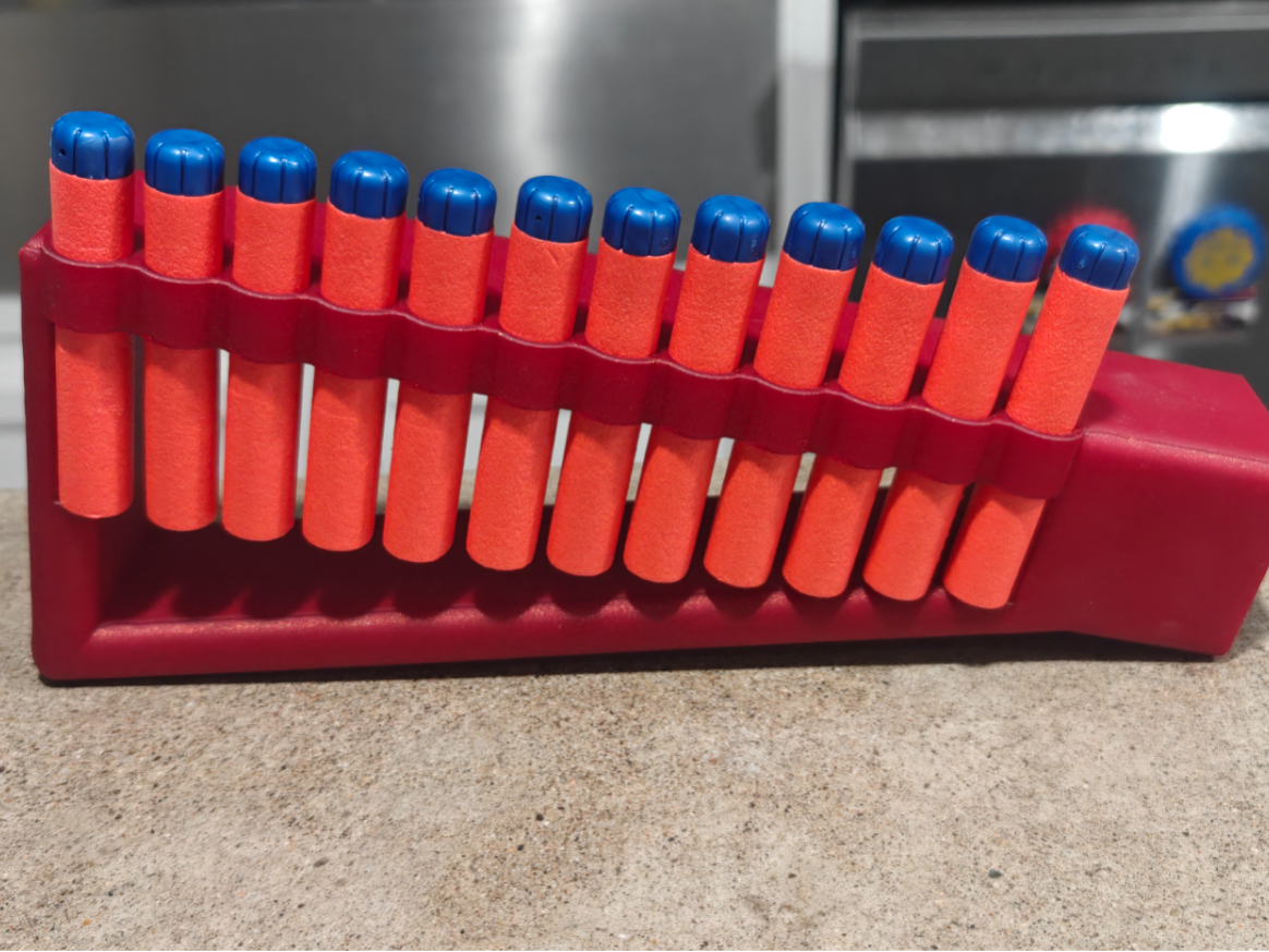 Nerf Commander extended stock and ammo holder