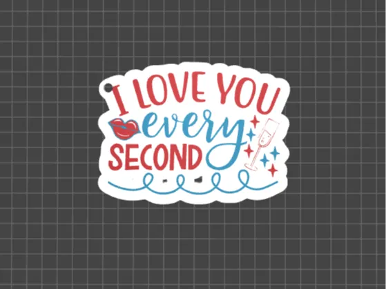 love you valentines day keychain 