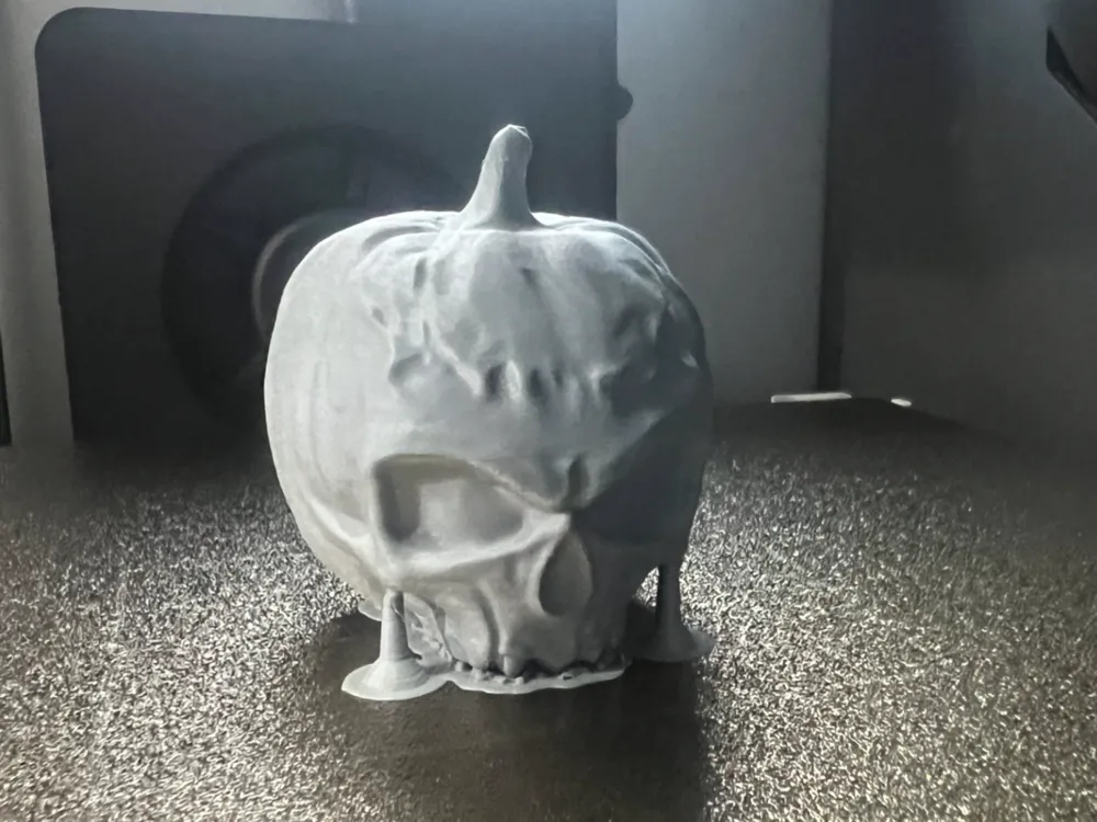 Skull Pumpkin - Free 3D Print Model - MakerWorld